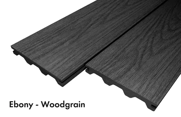 builddeck victoria ebony woodgrain groove composite decking
